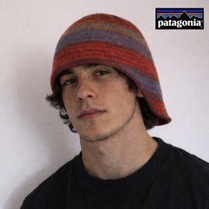 Patagonia Wool Blend Earflap Fleece Lined Beanie Hat Made in France L Streetwear